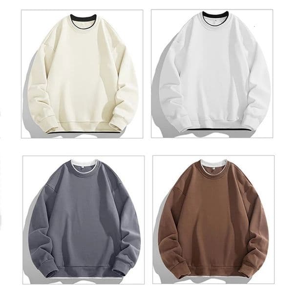 Mens Hoodie Sweatshirt Big Size Loose Plus Pullover Long Sleeve Sport Tops Men Oversized Clothing Sweatshirts 240301