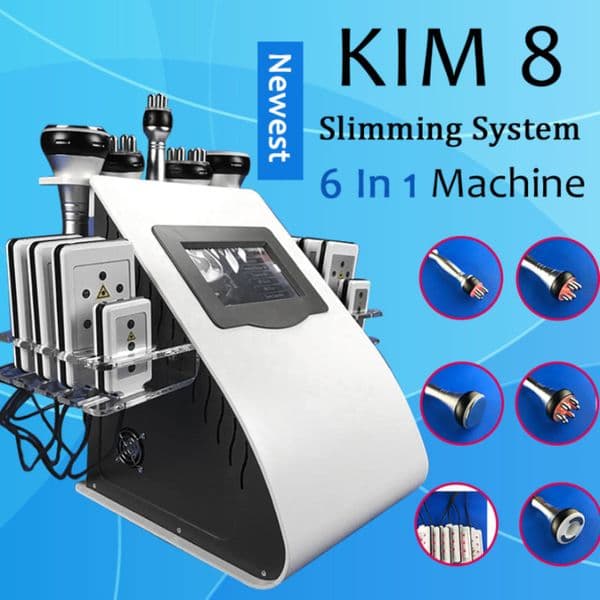 New Model 40k Ultrasonic liposuction Cavitation 8 Pads LLLT lipo Laser Slimming Machine Vacuum RF Skin Care Salon Spa Equipment DHL CE377
