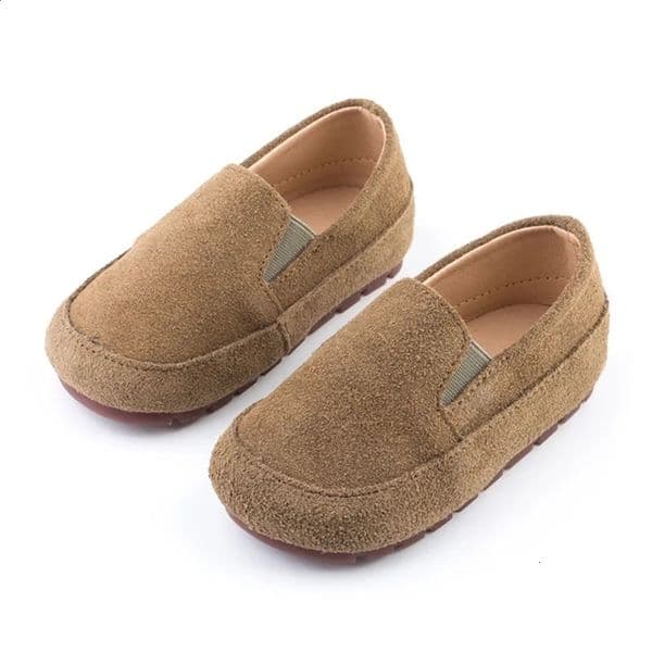 Children Casual Shoes Toddlers Boys Leather Shoes Slip-on Loafers Genuine Leather Kids Flats Moccasins Soft Boys Shoes British 241227