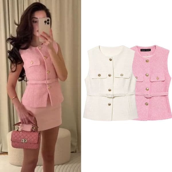 Vests Jackets Autumn Womens 2025 Chic Simple Slim Womens Jackets Vest Fashion Youth Elegant Vest y250917Z