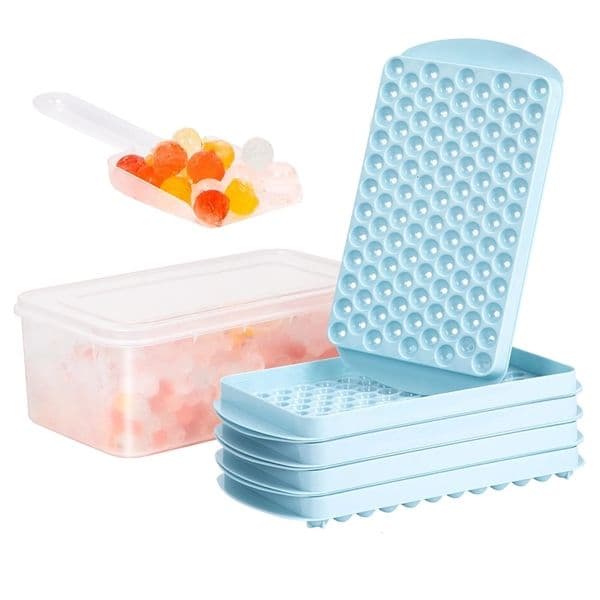 Mini Ice Cube Tray 104 Holes Round Ice Ball Mold Tiny Crushed for Chilling Bar Cocktail Whiskey Drink Coffee Juice Kitchen Tool 250428