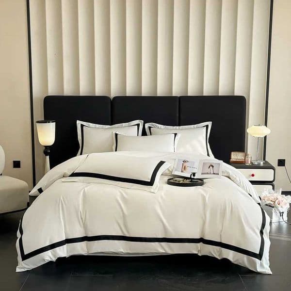 2025 Light luxury Thick Brushed Bed Sheets Duvet Cover Set Four Piece Bedding Set Bed Sheet Fully Enclosed for Home Gift D250929W260210