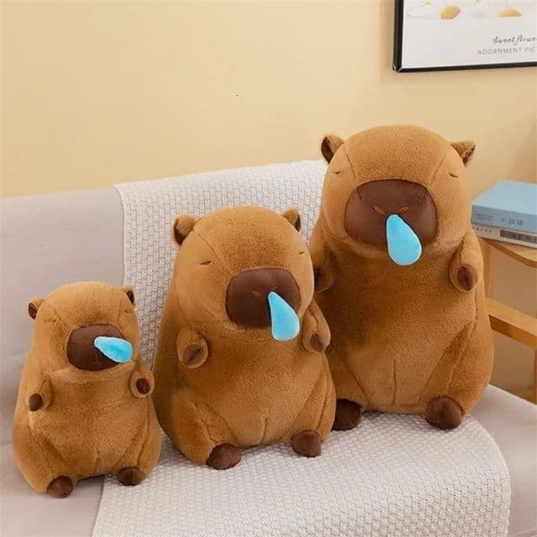 30-50cm Kapibala Cartoon Snot Plush Toy Kawaii Simulation Animal Ugly Cute Soft Stuffed Capybara Doll Throw Pillow Gift 422bj H260210