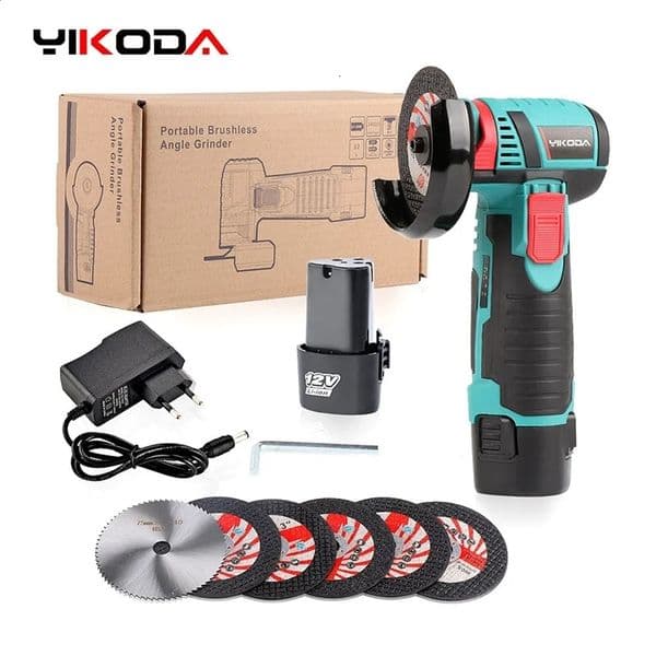 YIKODA Mini 12V Brushless Angle Grinding Machine Cordless Polishing 240913