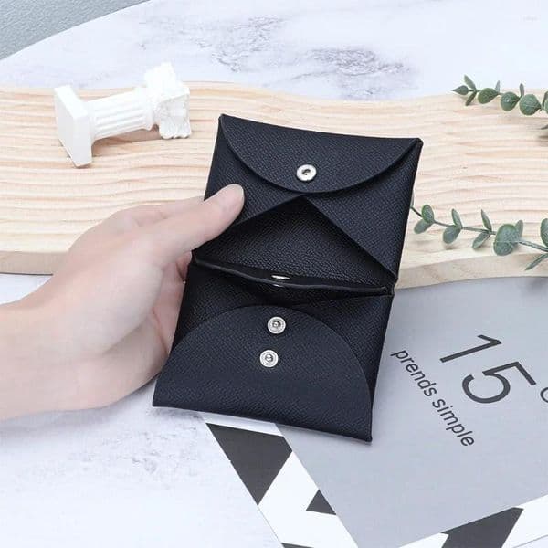 Coin Purses Mini Purse Genuine Leather Small Wallet Hasp Pouch Change Holder Card For Men Women