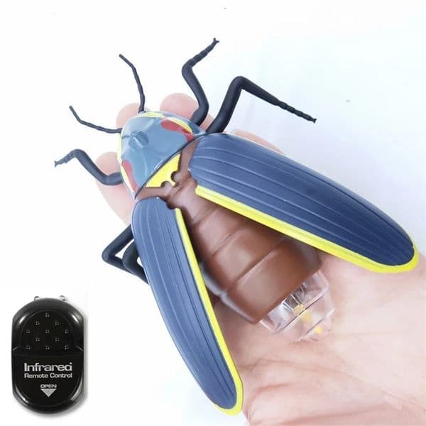 RC Animal Realistic Glowworm Remote Control Firefly Insect Vehicle Car Electric Scary Toy Halloween Pranks Joke Kids Adult Gifts 250224