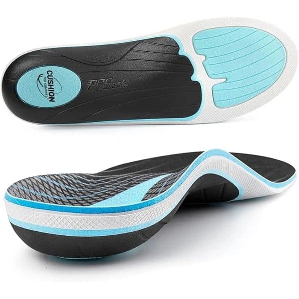 PCSsole Plantar Fasciitis Heavy Duty High Arch Support Inserts with Comfort Cushion Ortic Pain Relief Insoles for Flat Feet 240419
