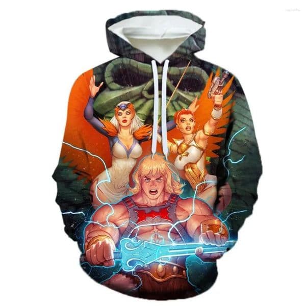 Men's Hoodies 2026 He Man And The Masters Of Universe Anime 3D Printed Men Women Sweatshirts Oversized Hoodie Pullovers Tracksuits