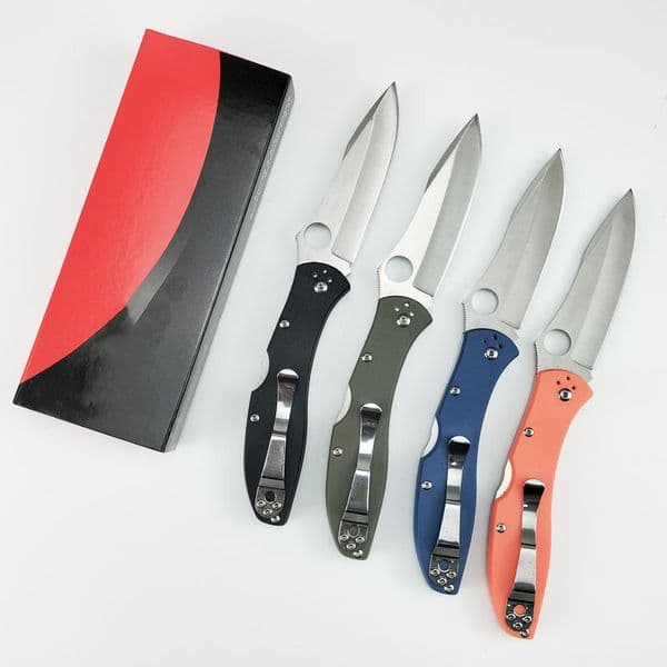 C66 S35VN Blade Nylon knife Fiber Handle Pocket Folding Knife Outdoor Hiking Camping Survival Self-defense Knives With Belt Clip EDC Tool