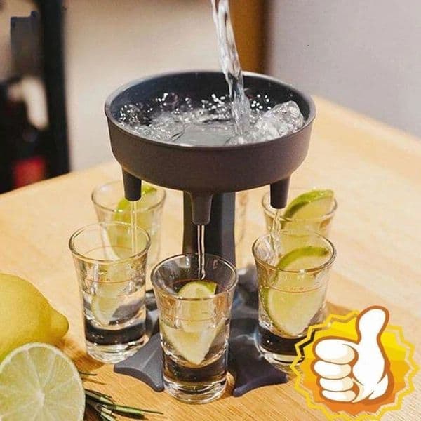 Universal Glass Wine Whisky Beer Dispenser Holder Liquor Drinking Games Tools for Christmas Home Party Bar S 240529
