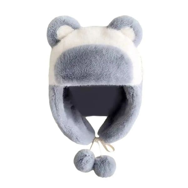 Outdoors Plush Bomber Hat Warm Thick Ushanka Fur Hat Panda Ears Cute Ski Russian Cap for Men Women 250928
