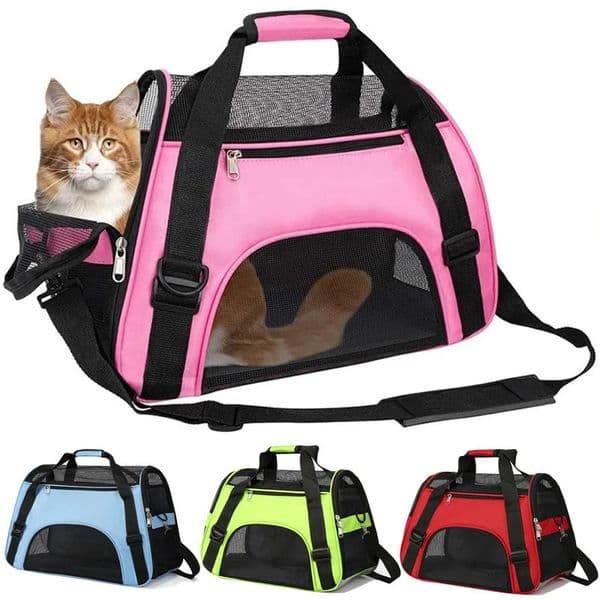 Cat Dog SoftSided Pet Travel Breathable Mesh Small Dog Cat Outdoor Tent Outgoing Pets Handbag250922BJ