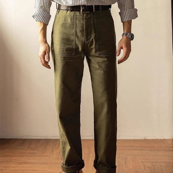 Red Tornado OG107 pants paired with mens military workwear Army Green 241115