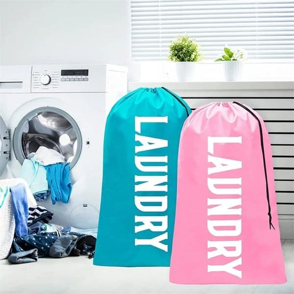XL Travel Laundry Bags Dirty Clothes Organizer Machine Washable Easy Fit a Hamper or Basket 241223