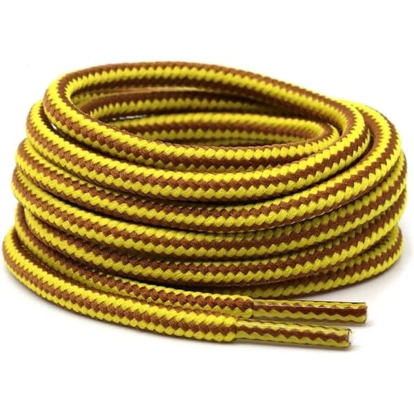 1 Pair 18 Colors Striped Double Color Shoe laces Round Outdoor Sneakers Shoelaces Cotton Boots Shoelace 70CM 90CM 120CM 150CM 250219