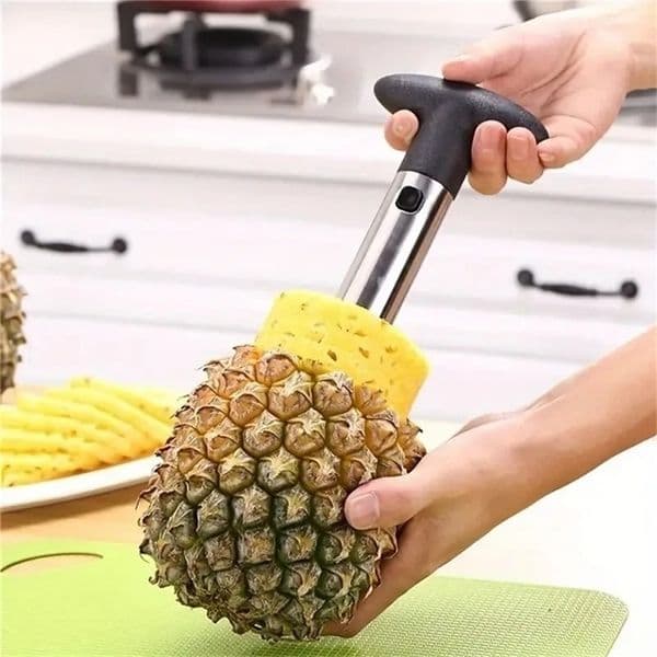 Core Remover Pineapple Core Remover Fruit Slicer Stainless Steel Peeler with Sharp Blade Fruit Core Separator Kitchen Tool 250106