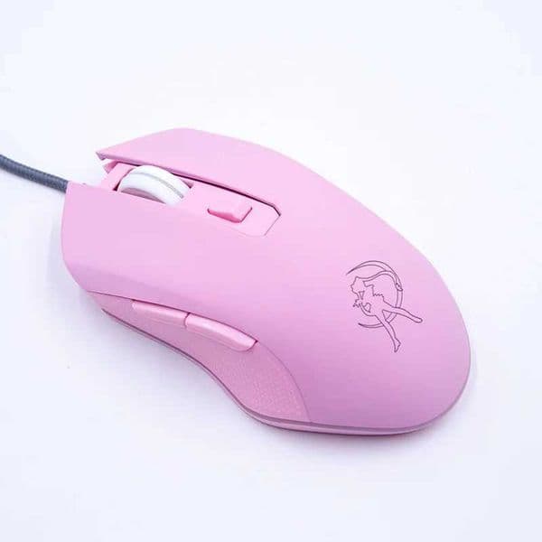 New Arrival Pink Girl Laptop Desktop USB Office Silent Luminous Beautiful Mouse Wireless Gaming Mouse Gift T250102