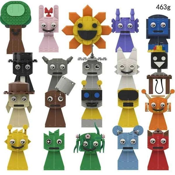 Sprunki Building Block Incrediblebox Bricks Music Game Incrediblebox Building Block Horror Game Figure Toys Christmas Gifts W250102