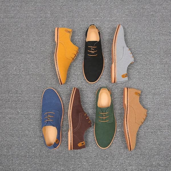 Spring Suede Leather Men Shoes Oxford Casual Shoes Classic Sneakers Comfortable Footwear Dress Shoes Large Size Flats 250102