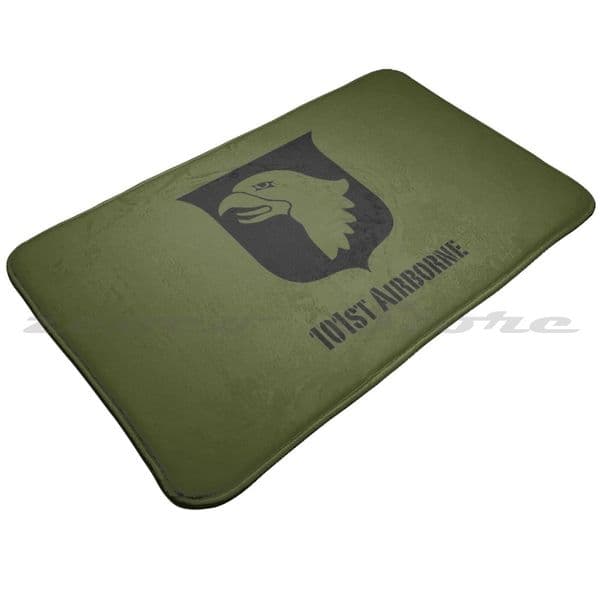 101St Airborne ( Low Viz ) Patch Carpet Rug Non-Slip Water Absorb Door Mat 101St Airborne Military Army Band Of Brothers