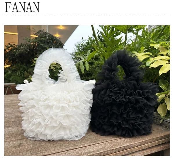Womens Handbags Fashion Lace Pleated Shoulder Solid Color Hand-held Bag Japanese Style Casual Elegant Lady Crossbody Bags 250102