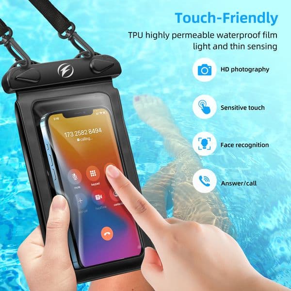 Waterproof Underwater PVC Package Pouch Diving Bags For iPhone Outdoor Mobile 2025 Phone Double Pocket Case For Samsung Xiaomi Huawei