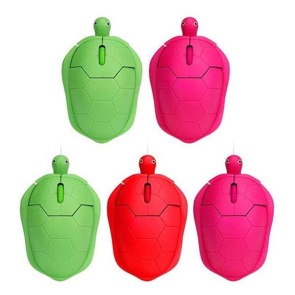 Mini Mouse Portable Turtle Cute Shape Wired Mouse Set for Windows M250102