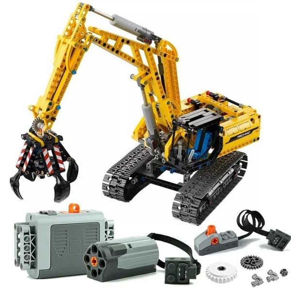 IN STOCK 720pcs 2 in 1 Engineering Technical Excavator Building Blocks Model MOC Bulldozer Bricks Toys Boys Birthday Gift SetXJ250102