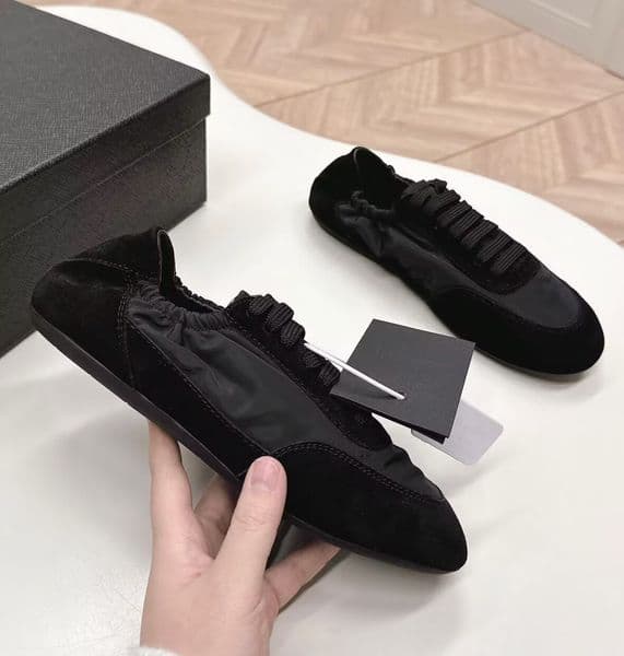 Collapse Trainer Re-Nylon & Suede Elasticized Sneakers Shoes Low-top Thin Rubber Sole Mesh Leather Outdoor Runner Sports