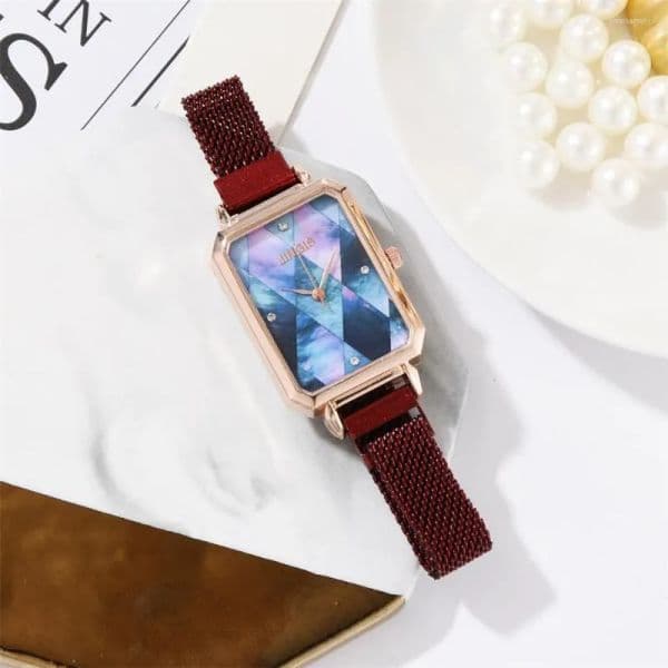 Other Clocks Wristwatches Rectangle Qualities Women Watches Fashion Simple Quartz Watch montre de luxe gifts A6