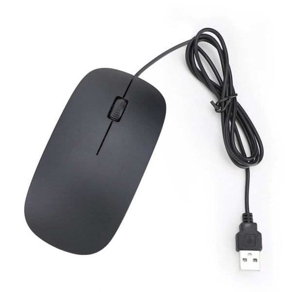 High Quality Wired USB Optical Mouse for PC Laptop Computer Scroll Wheel Mice Black Z250102