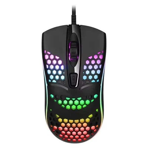 New Arrival 7 Breathing PC Home Use Office LED Backlight Wired Gaming Optical Mouse USB Computer Hollow Mouse Laptop 4D T250102