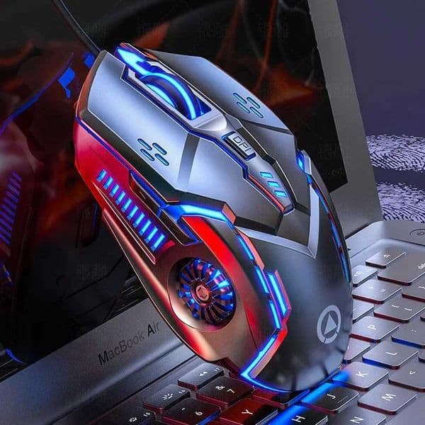 Laser Mouse for PC Gamer Gaming Ergonomic Mouse with LED Backlight USB Mouse Suitable for PC Gamer Girls Laptop Mouse M250102