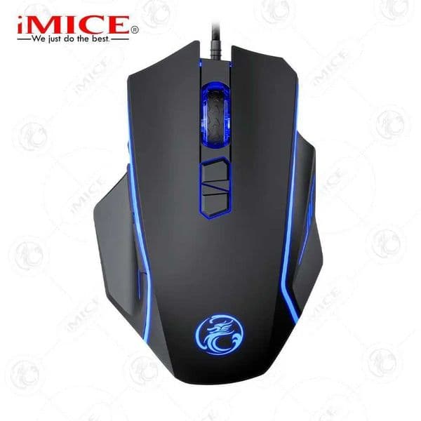 New Arrival Electronic sports wired gaming mouse eating chicken LED color light programmable with firewall key 8D T250102