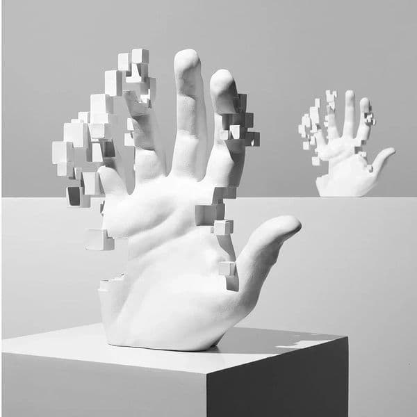 Artistic Hand Statue Abstract Home Decoration Accessories Art Sculpture Nordic Figurine Modern Minimalism Bookcase Room Mesa 250102BJ