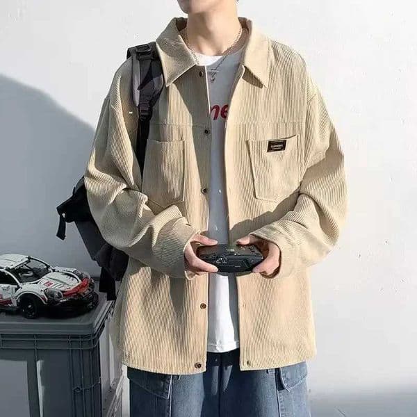 Autumn Corduroy jacket fashionable retro mens jacket womens casual couple casual workwear clothing W250103
