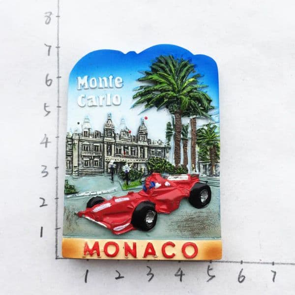 BABELEMI Europe Monaco Monte Carlo Refrigerator Magnet 3D Fridge Magnet Sticker F1 racing track Travel Souvenir Gifts Decoration