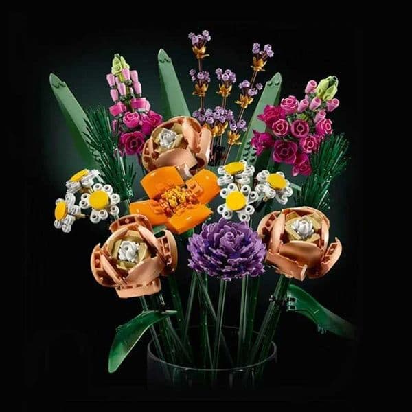 2026 New 756Pcs Romantic Rose Flower Bouquets Decorative Building Block Brick Toy Compatible For Girlfriend Birthday Christmas Gift C2510303