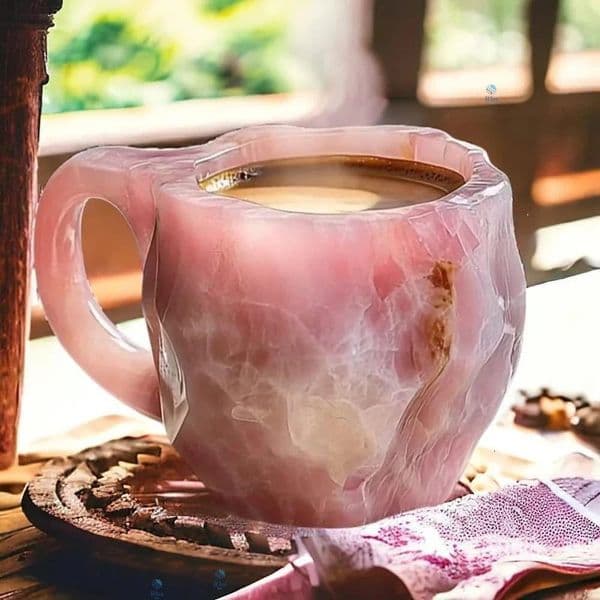 400ml Elegant y Mineral Colored Crystal Mug Translucent Coffee Cup Home Office Water Gift 250102BJ