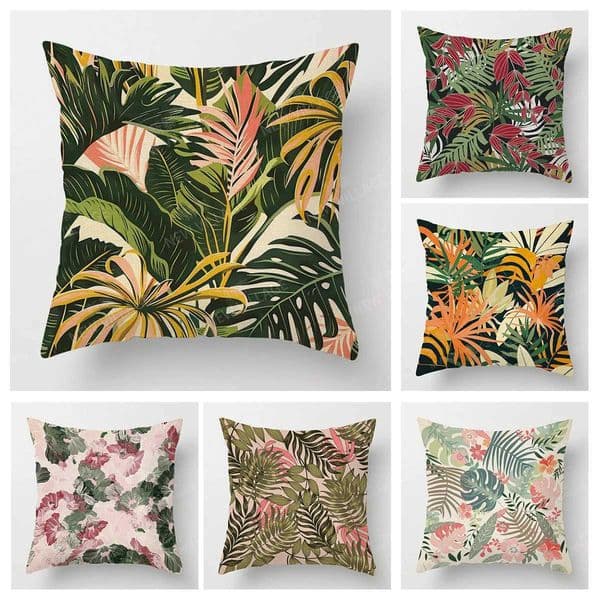 Decorative Cushion Home Living Room Decor Throw Pillow Cover 40*40 40x40cm 60*60cm 45x45cm 50*50cm plant green plant leaf decorXJ250102