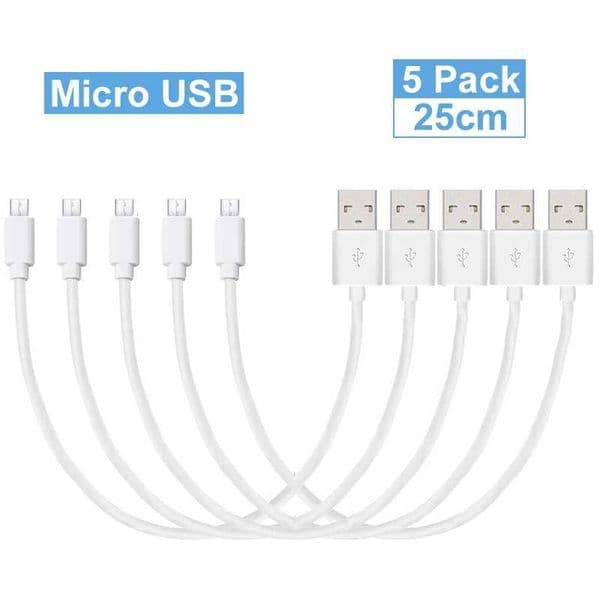 Short Micro USB Cable (25cm) Android Cable Micro USB Easy Carry Practical Charging Cable for Power BankXJ250103