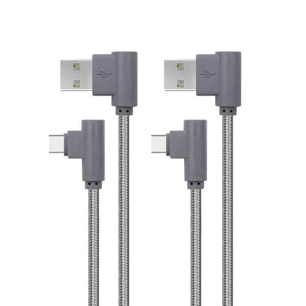 2 Pack 6.6ft Right Angle Type C Cable 90 Degree USB C CableXJ250103