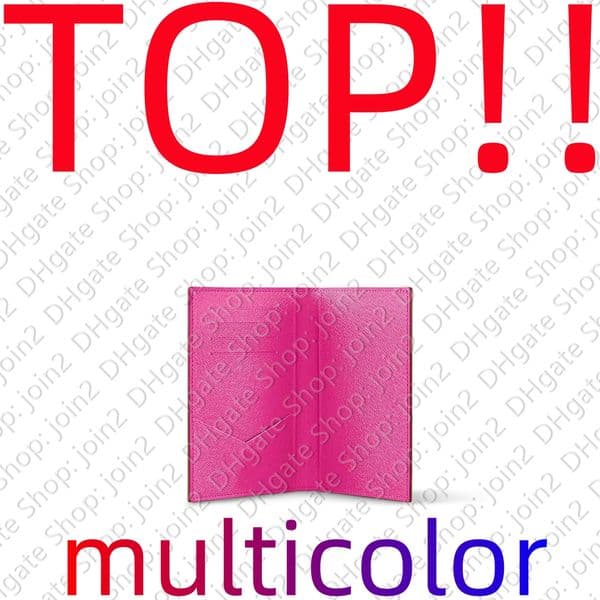 Multicolor TOP M14178 PASSPORT COVER Coin Purse Card Holder