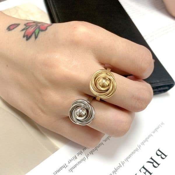 Titanium Steel Woman Rings Designer Gold plated Ring luxury girl ring party Jewelry