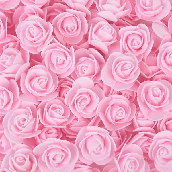 100/300Pcs 3cm foam rose artificial flower head teddy bear rose handmade DIY gift decoration wedding Valentines Day home decoration W250104