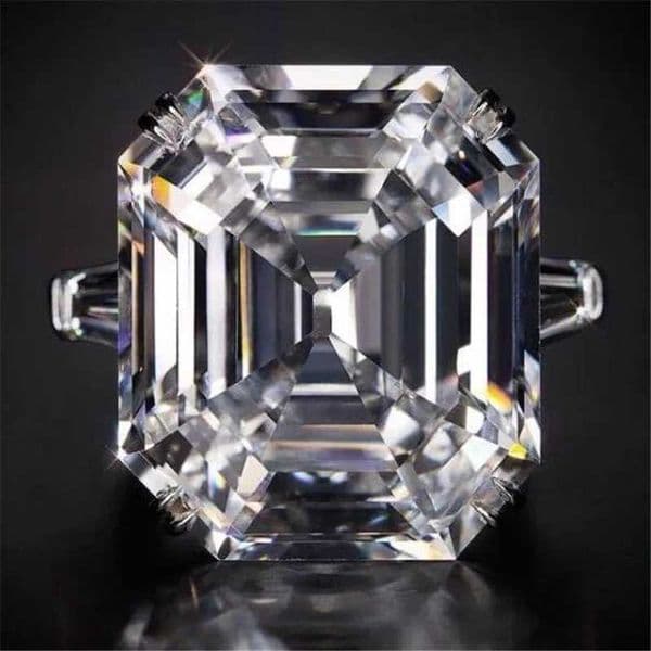 US Size 5-10 Stunning Luxury Jewelry 925 Sterling Silver Asscher Cut White Topaz Large CZ Diamond Women Wedding Band Ring GiftXJ250104