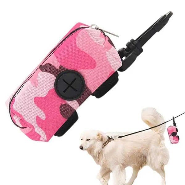 Dog Poop Bag Dispenser Pet Waste Bag Holder Portable Waste Bag Carrier Trash Bag Holder Reusable Dispenser For Park WalkingXJ250104