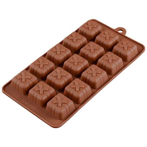 Silicone cake mold 15 mesh Christmas gift packaging chocolate mold ice tray DIY baking mold M250106