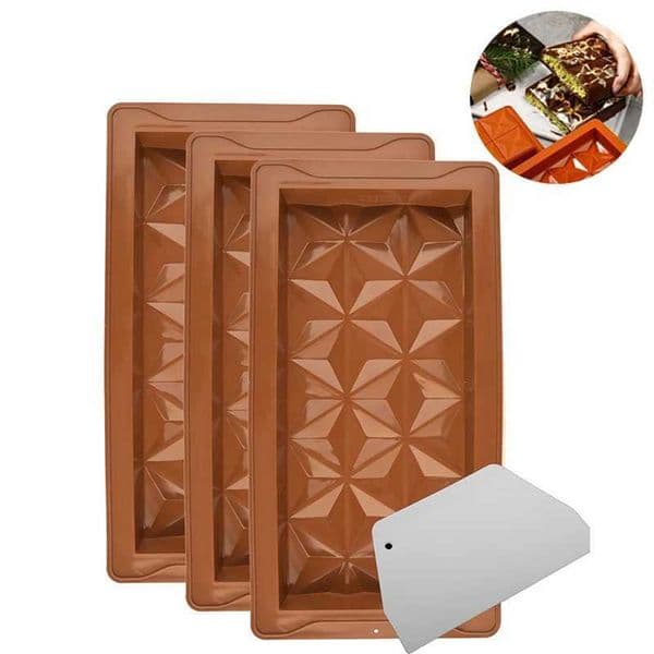 8-hole chocolate bar mold 3D DIY silicone Dubai chocolate mold for filling bar silicone mold birthday cake handmade gift M250106