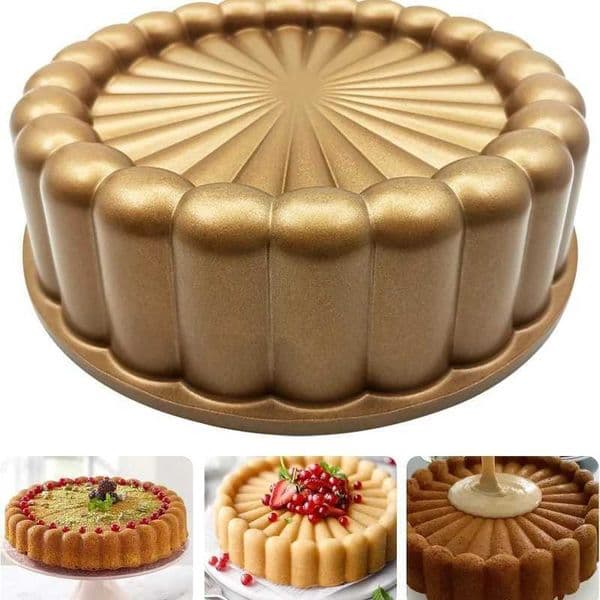 Charlotte Cake Mold Cake Plate Aluminum Kitchen Accessories Decoration Christmas Wedding Valentines Day 3D Charlotte Cake Plate M250106